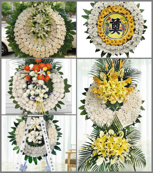 广东韶关市南雄市黄坑镇社前村花圈速递